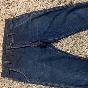 Rail car x Shine Up slub Denim Trousers